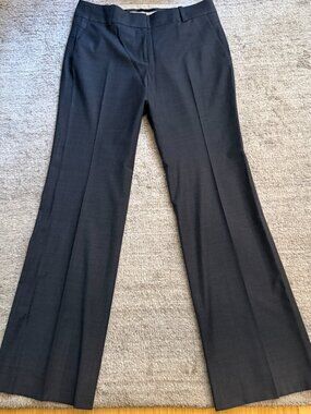 Ann Taylor Tailored 10” Rise Charcoal Gray Wool Blend Dress Pants Size 6